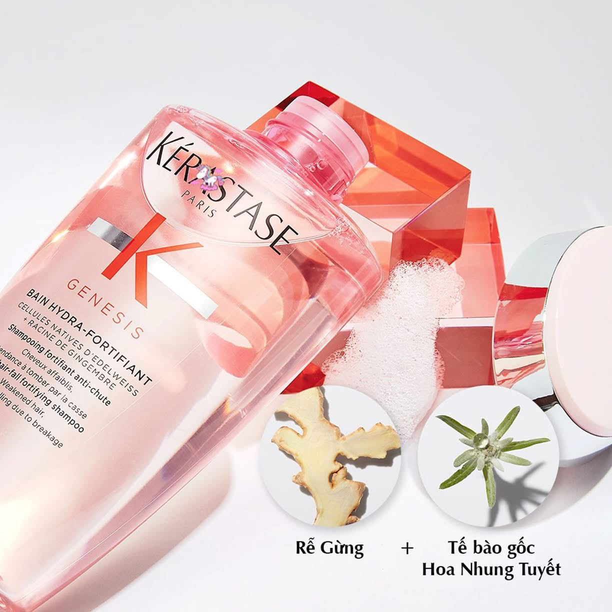 Dầu gội phục hồi tóc yếu chống gãy dụng KERASTASE Genesis Bain Hydra-Fortifiant