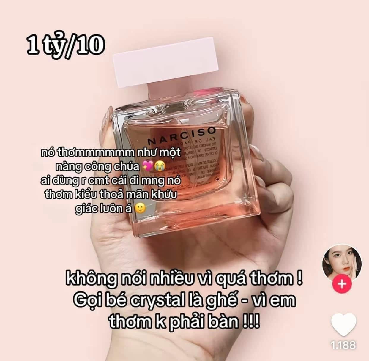 Nước hoa nữ NARCISO Cristal EDP 50ml (fullbox)