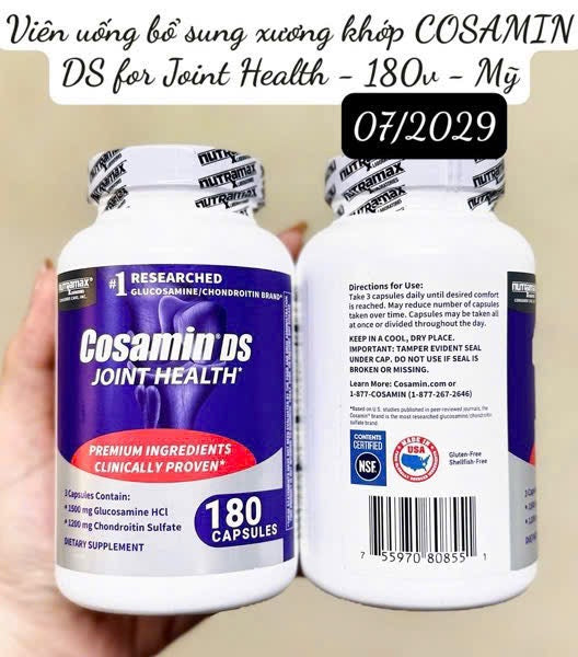 Viên uống bổ xương khớp Glucosamine COSAMIN DS JOINT HEALTH hộp 210 viên