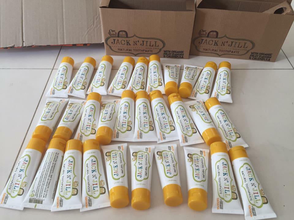 Kem đánh răng trẻ em 100% hữu cơ JACK AND JILL