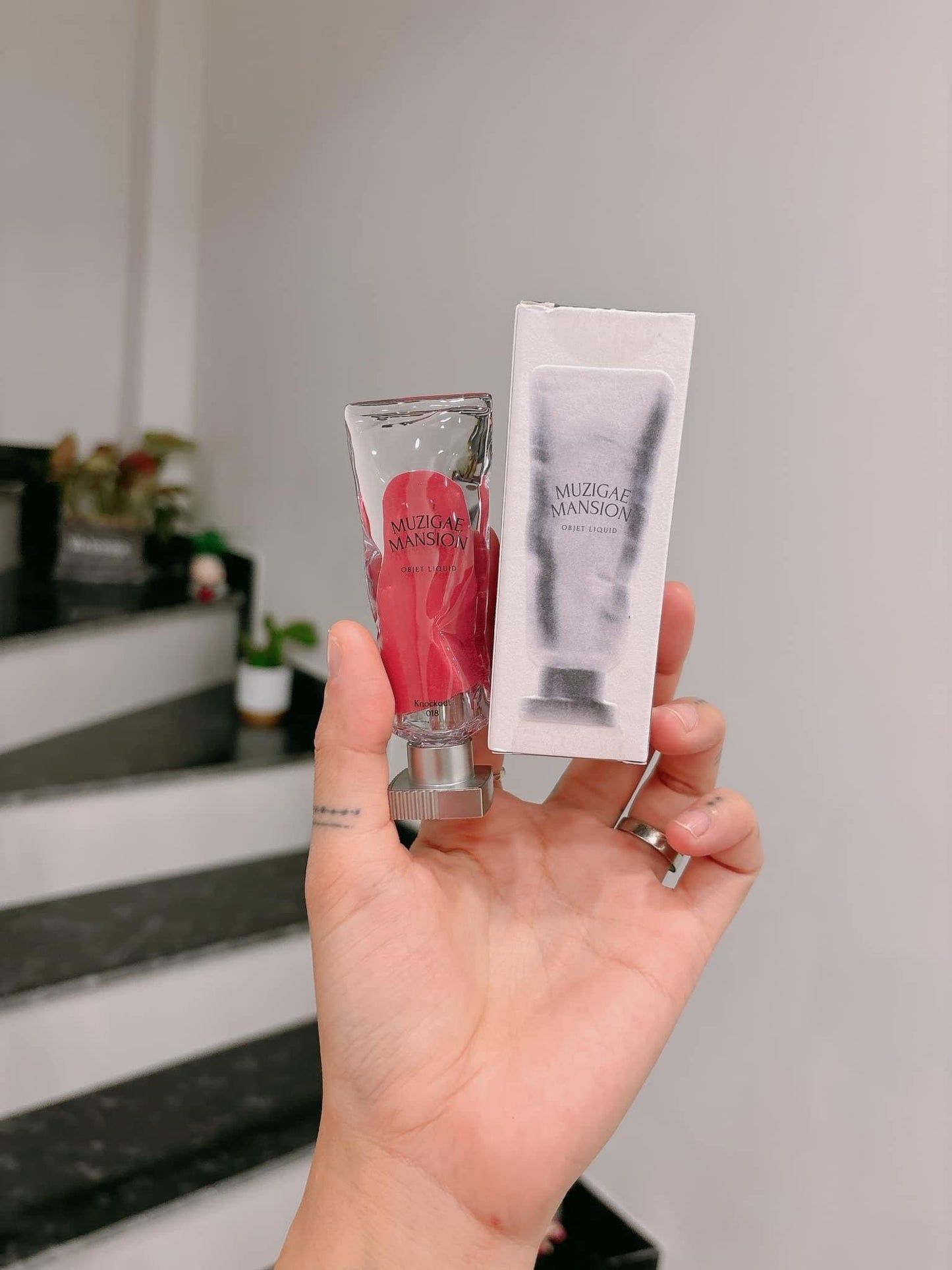 Son kem thuần chay MUZIGAE MANSION Object Liquid màu 018 Knock Out