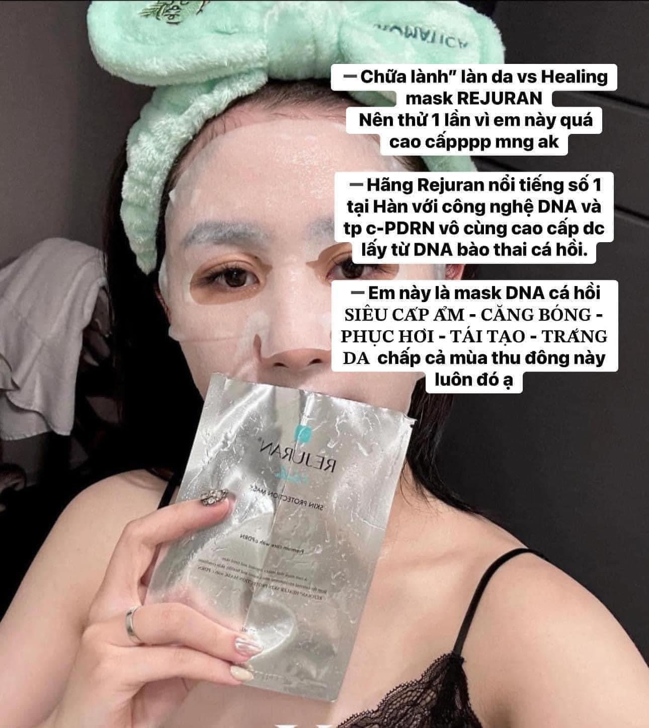 Mặt nạ phục hồi, trẻ hoá, siêu căng bóng da REJURAN Skin Protection Mask (hộp 5 miếng)