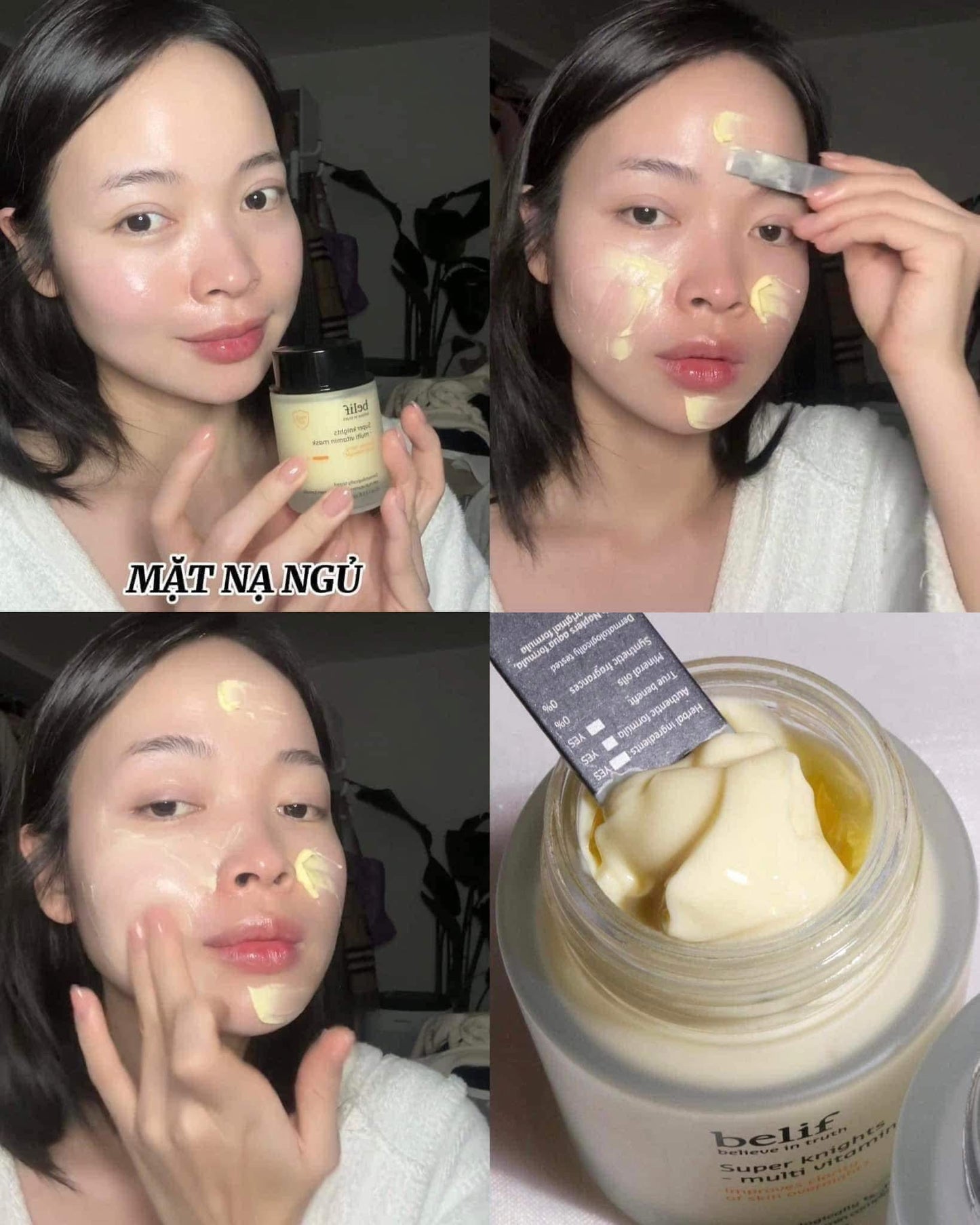 Mặt nạ ngủ dưỡng ẩm và phục hồi da chuyên sâu BELIEF