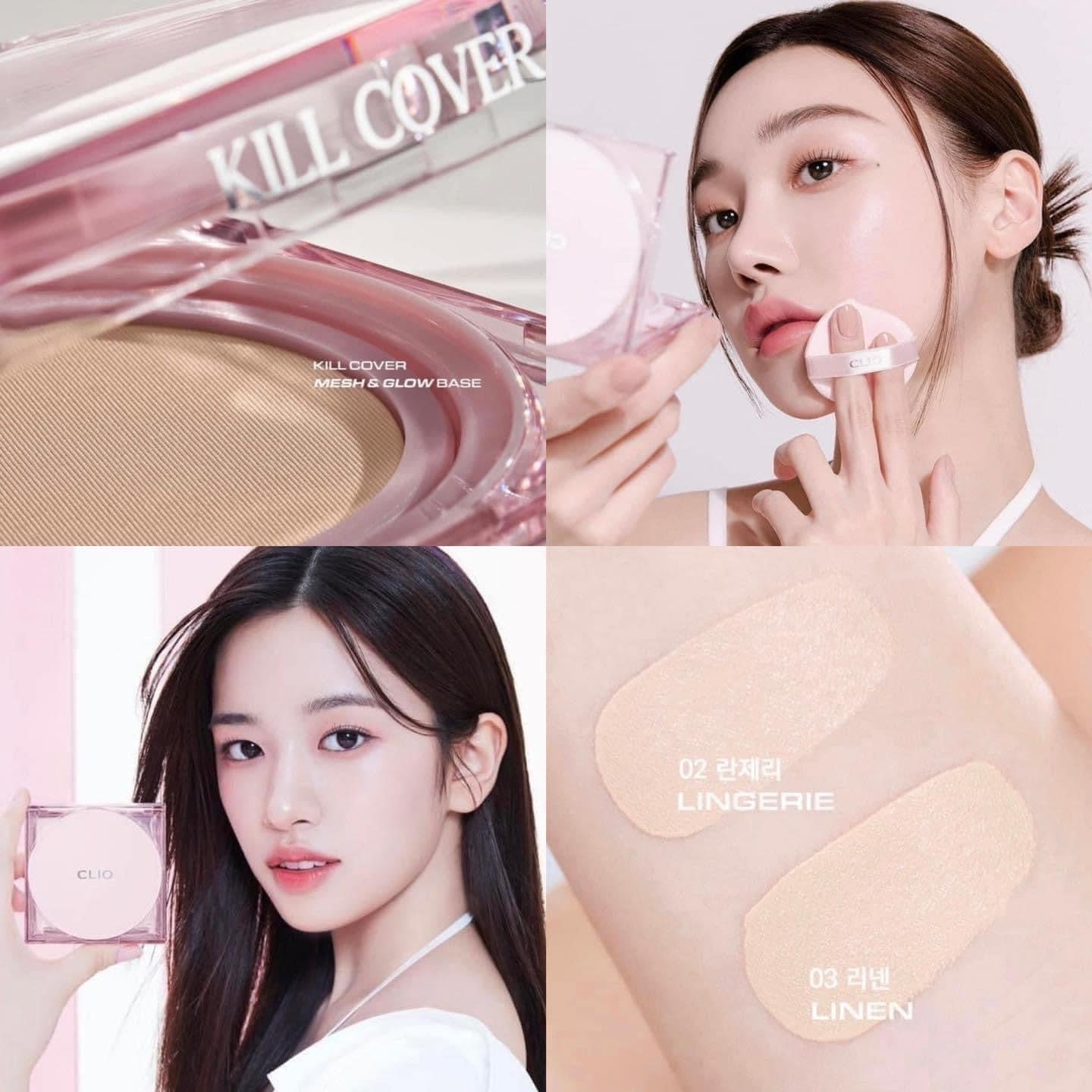 Phấn nước CLIO Kill Cover Mesh Glow Cushion SPF50+/PA++++