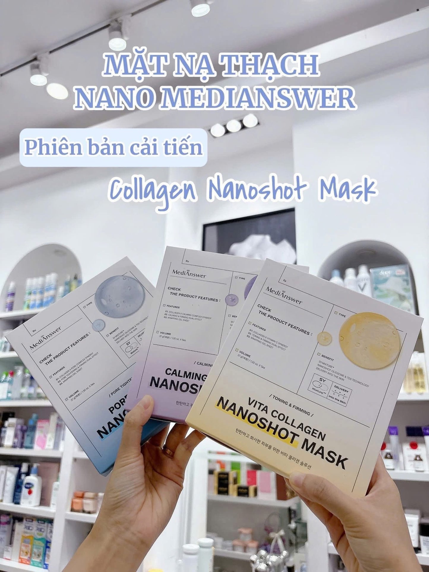 Mặt nạ thạch MEDIANSWER Collagen Nanoshot (hộp 5 miếng)