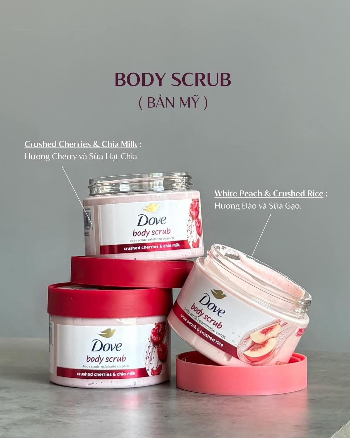 Tẩy da chết toàn thân DOVE