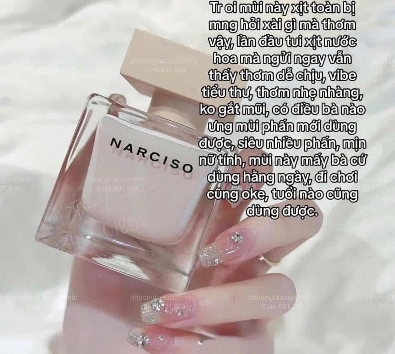 Set nước hoa nữ và lotion NARCISO EDP Poudree