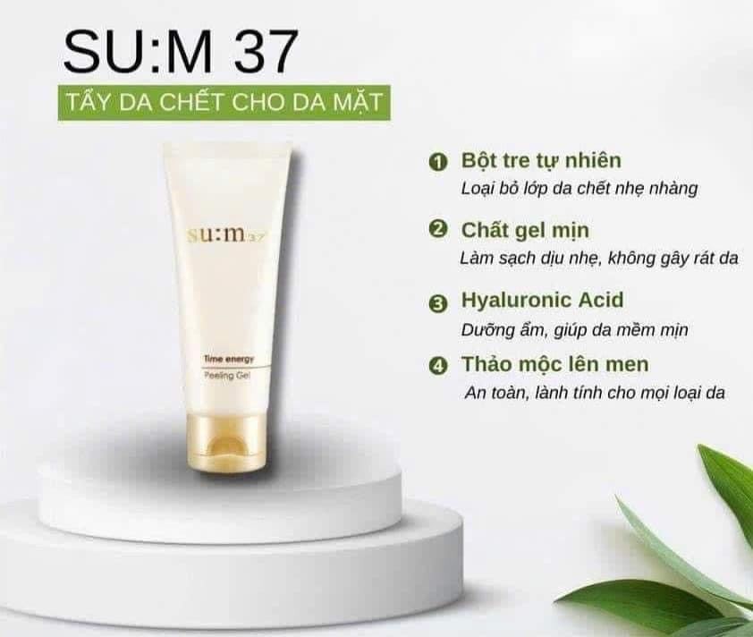 Tẩy da chết thảo mộc cao cấp SUM:37 Time Energy Peeling Gel 100ml
