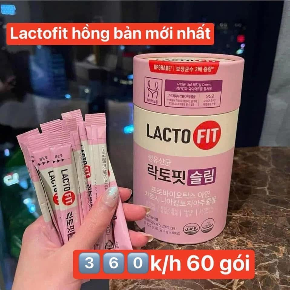 Men vi sinh LACTOFIT hồng (60 gói)