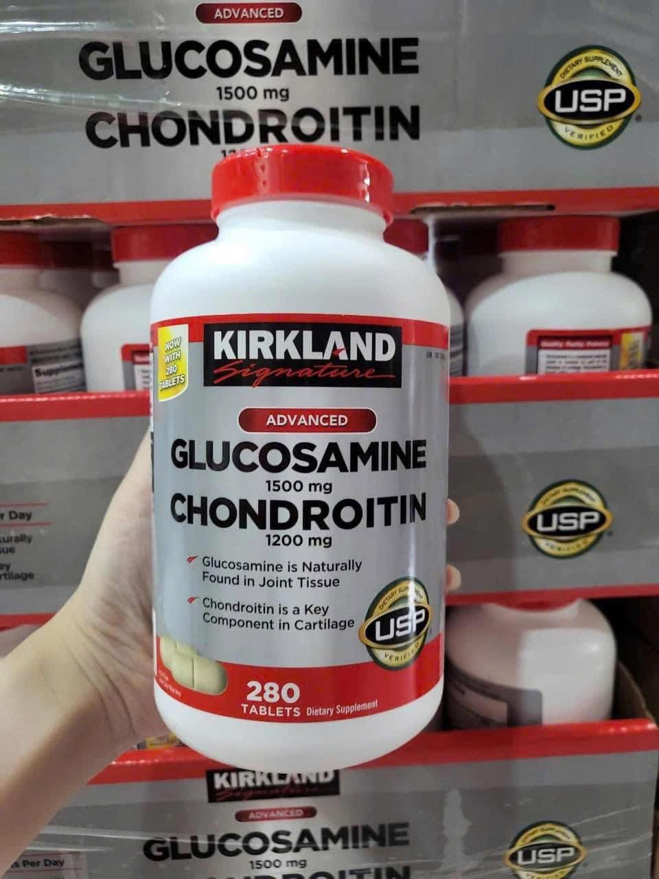 Viên uống Glucosamine bổ trợ xương khớp KIRKLAND