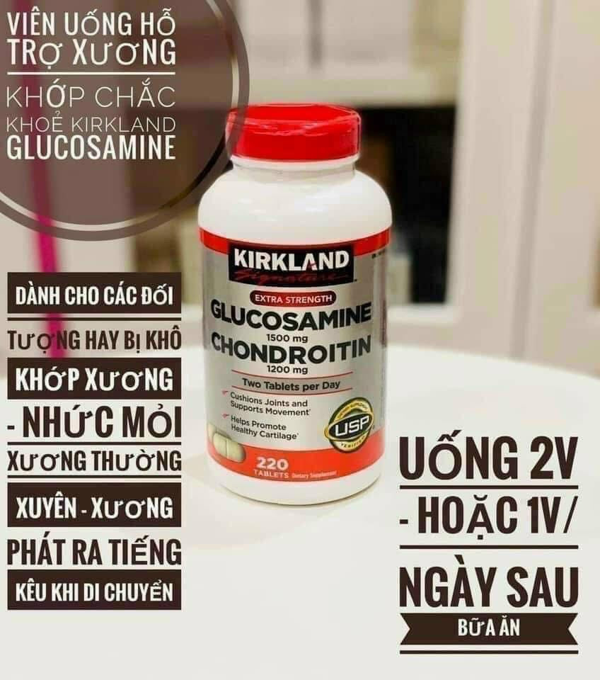 Viên uống Glucosamine bổ trợ xương khớp KIRKLAND
