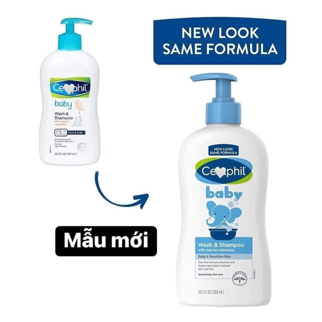 Sữa tắm gội CETAPHIL Baby Gentle Wash & Shampoo 399ml