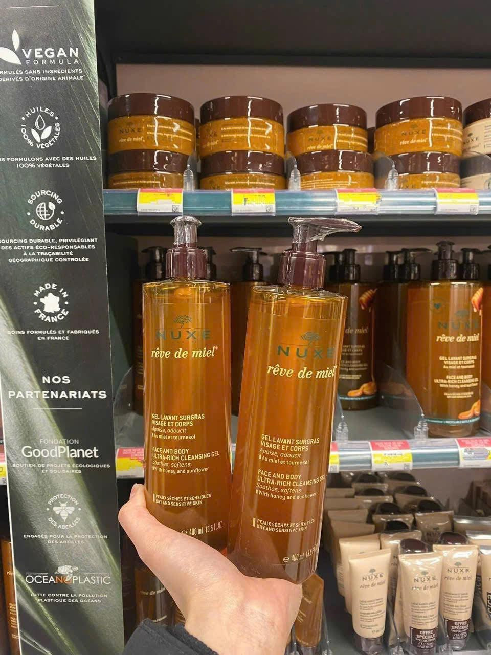 Sữa rửa mặt NUXE mật ong Reve de meil