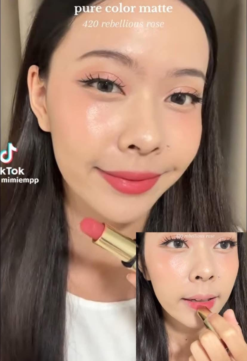Set son và chì kẻ viền môi ESTEE LAUDER màu hồng khô