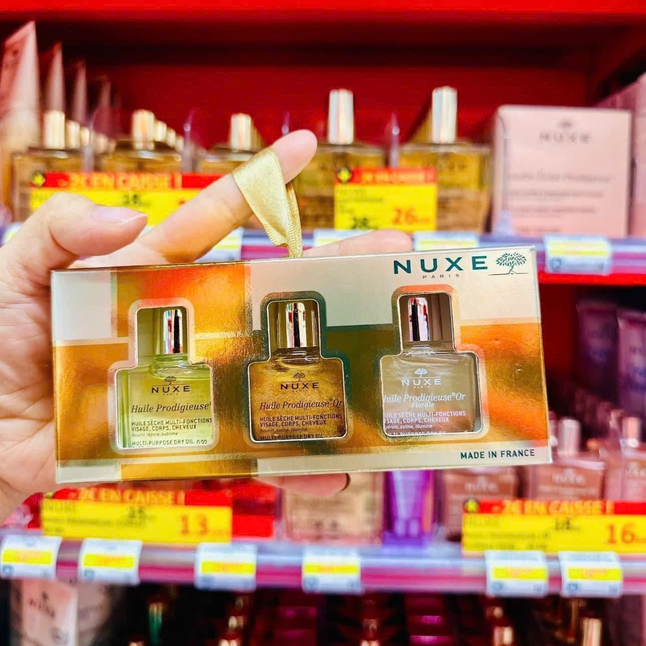 Set 3 chai dầu dưỡng khô mini NUXE Huile Prodigieuse