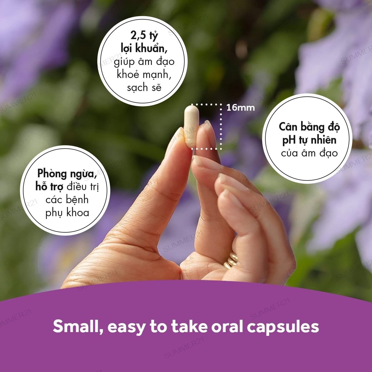 Men vi sinh OPTIBAC Probiotics tím