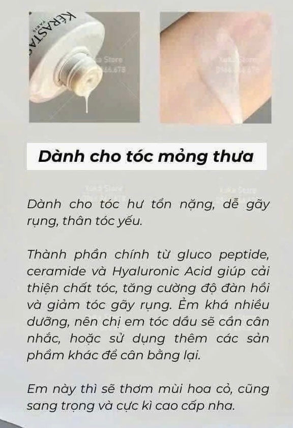 Dầu gội KERASTASE đen / trắng / xanh