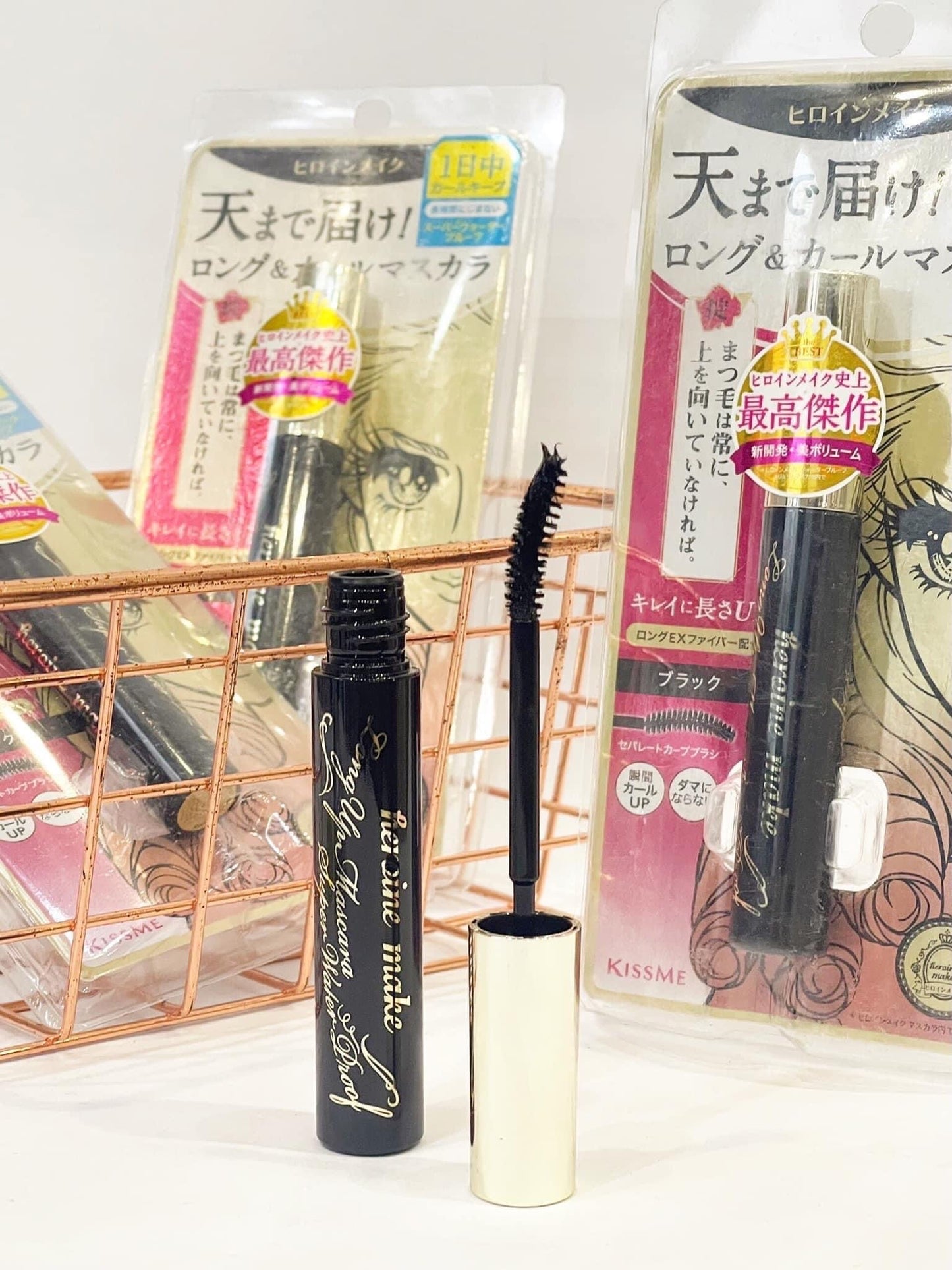 Mascara chải mi KISS ME Heroine Make Long & Curl Super Film