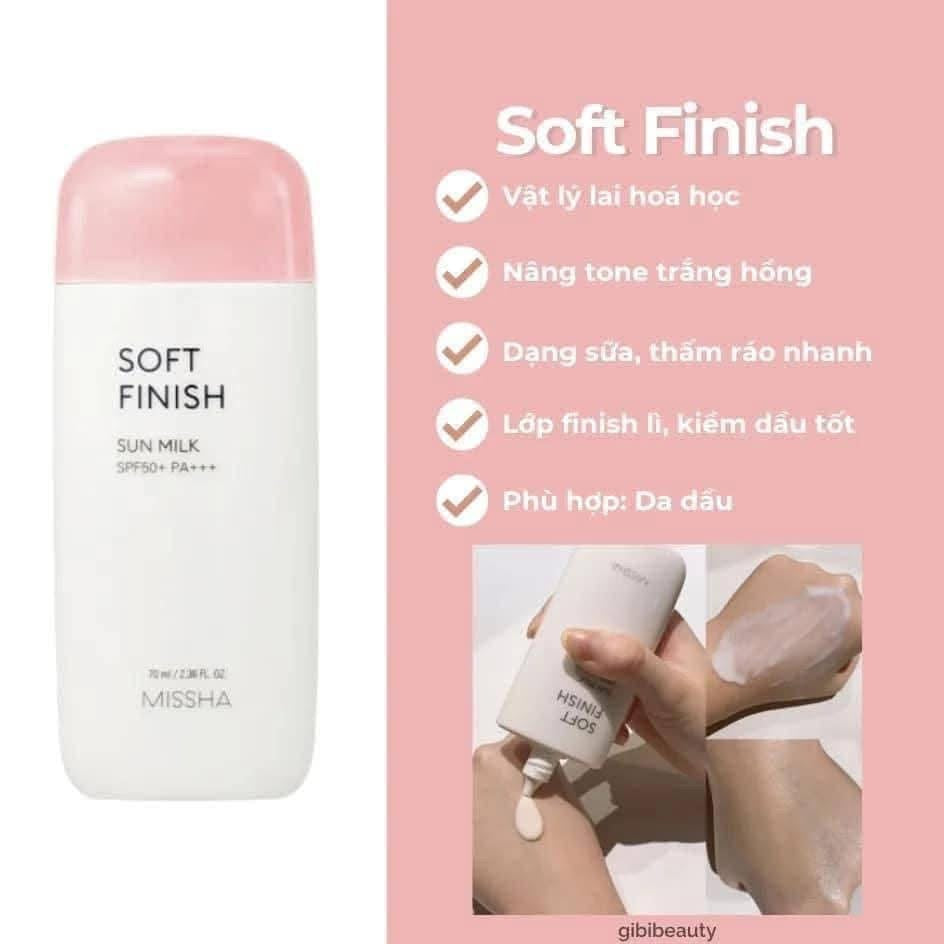 Kem chống nắng MISSHA Sun Milk 70ml