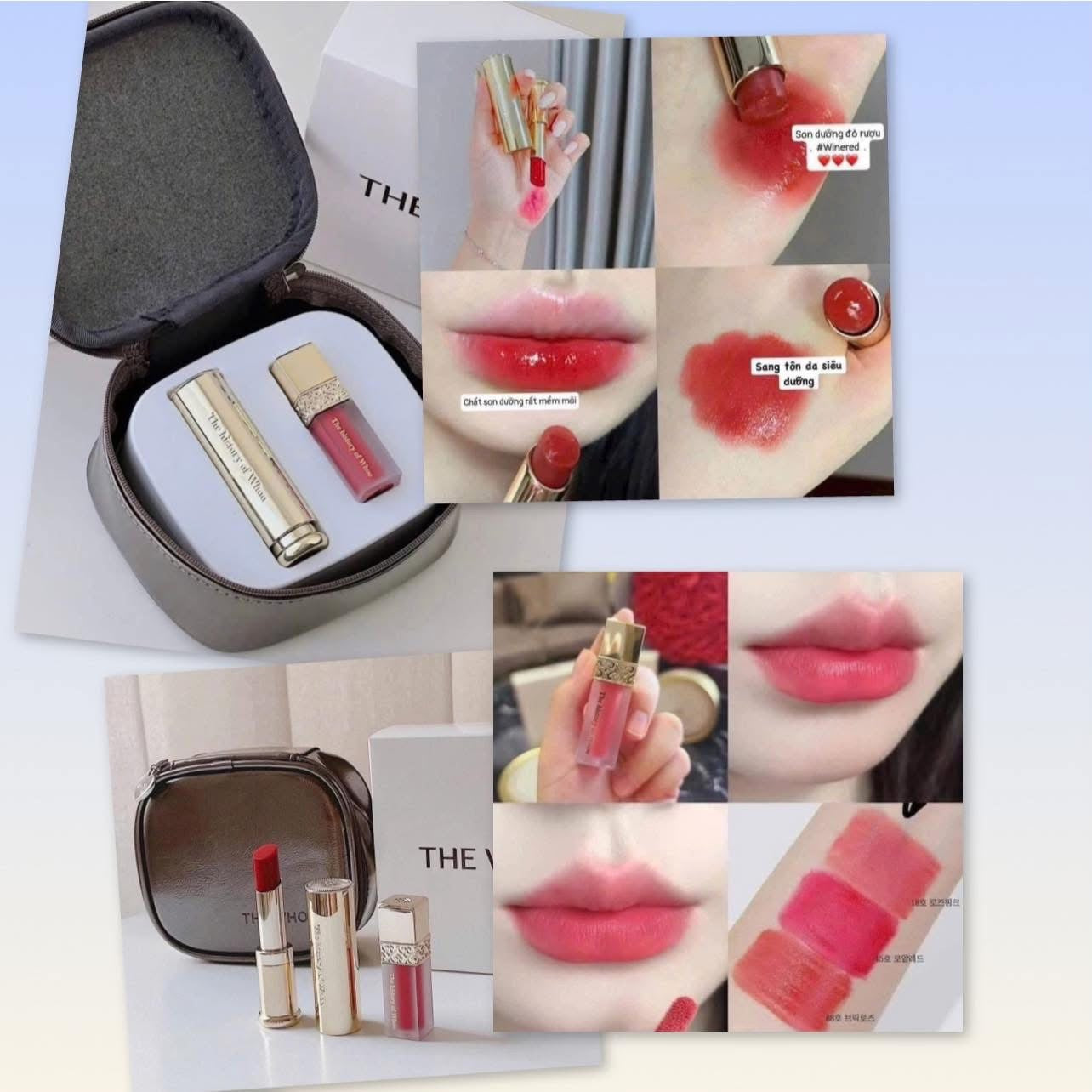 Set son dưỡng và son lì mini THE WHOO