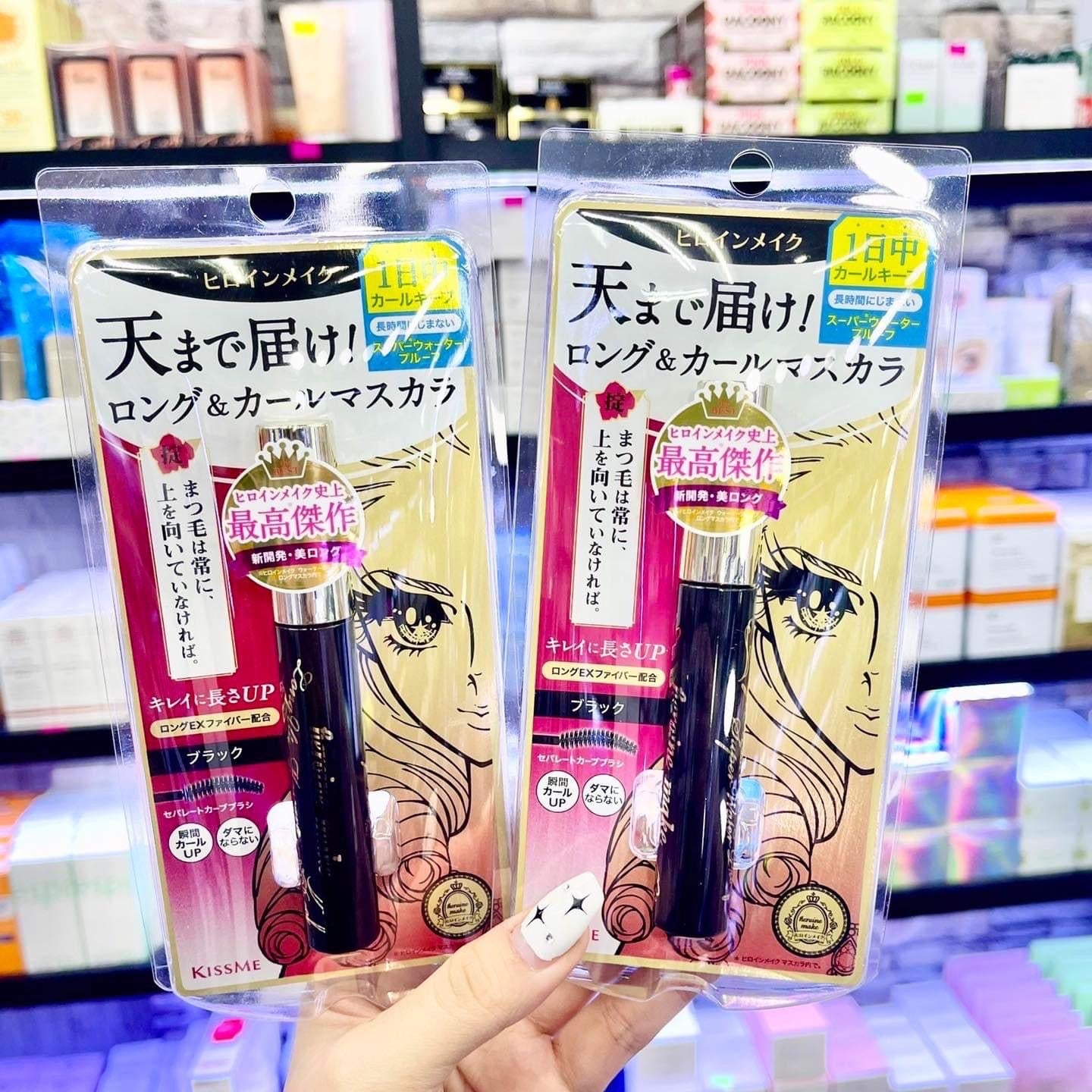Mascara chải mi KISS ME Heroine Make Long & Curl Super Film