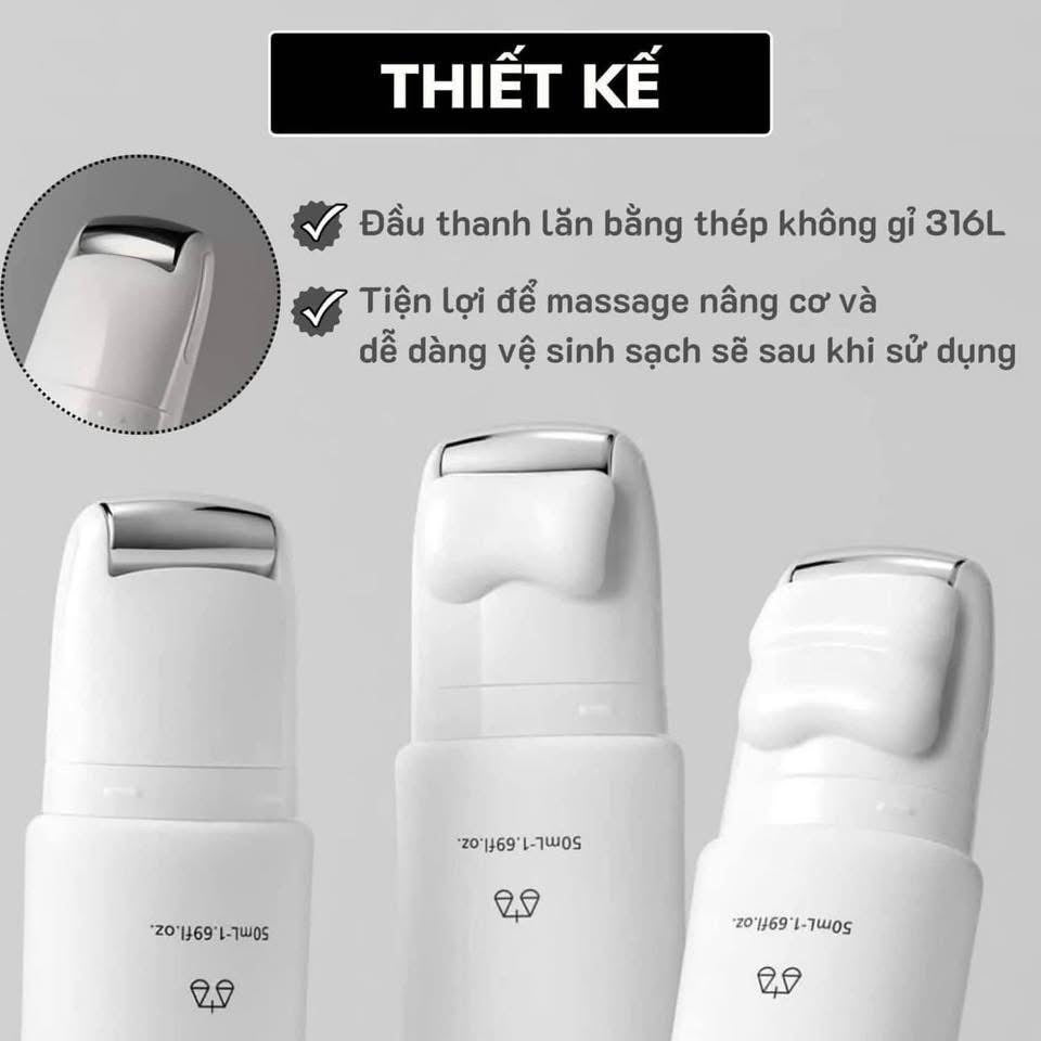 Kem dưỡng có thanh lăn xoá nhăn vùng cổ LAGOM Collagen Anti-Wrinkle Neck Cream 50ml