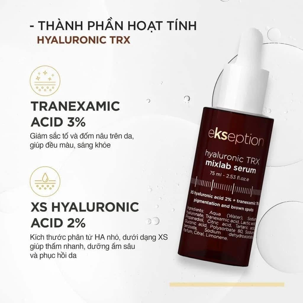 Tinh chất cấp nước và dưỡng sáng da EKSEPTION Hyaluronic TRX Mixlab Serum 75ml