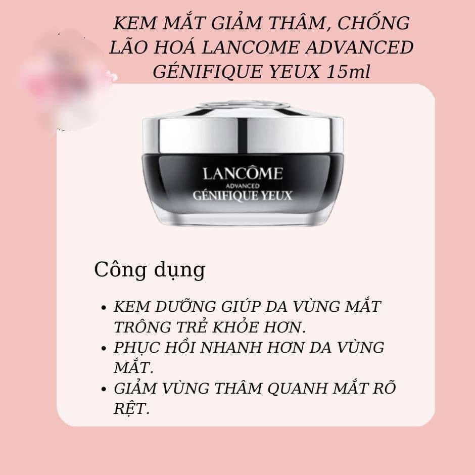 Kem dưỡng trẻ hoá vùng da mắt LANCOME Advanced Genifique Yeux 15ml