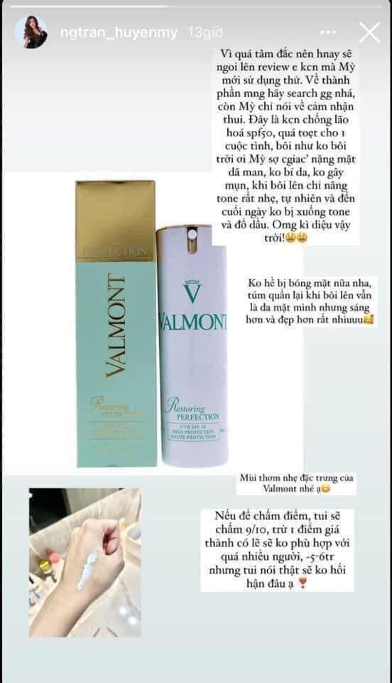 Kem chống nắng VALMONT Restoring Perfection SPF50 30ml