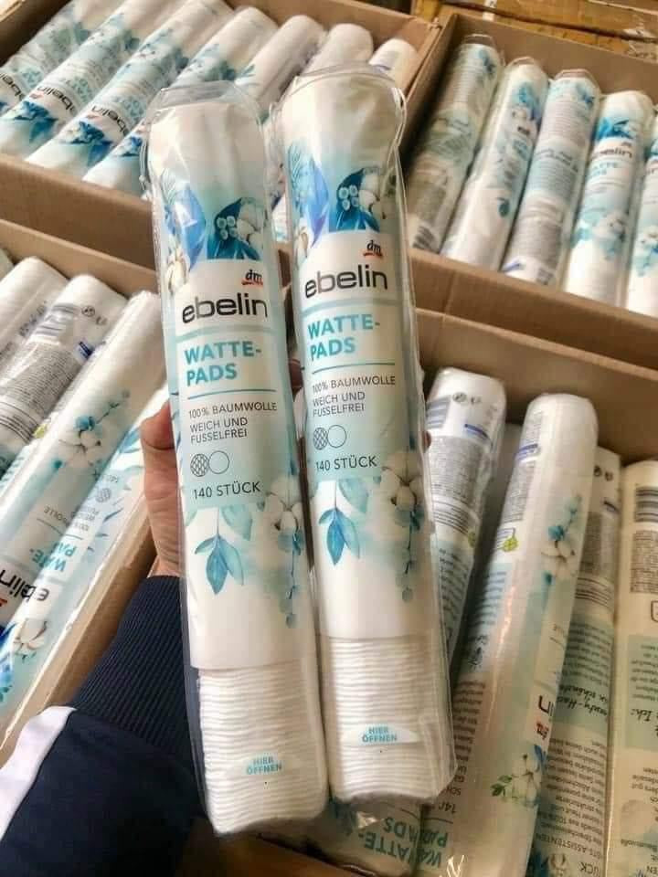 Bông tẩy trang EBELIN Đức (140 miếng)