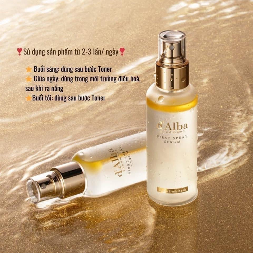Xịt khoáng serum D’ALBA Hàn Quốc