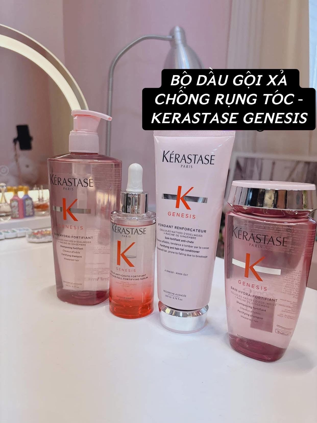 Dầu gội phục hồi tóc yếu chống gãy dụng KERASTASE Genesis Bain Hydra-Fortifiant