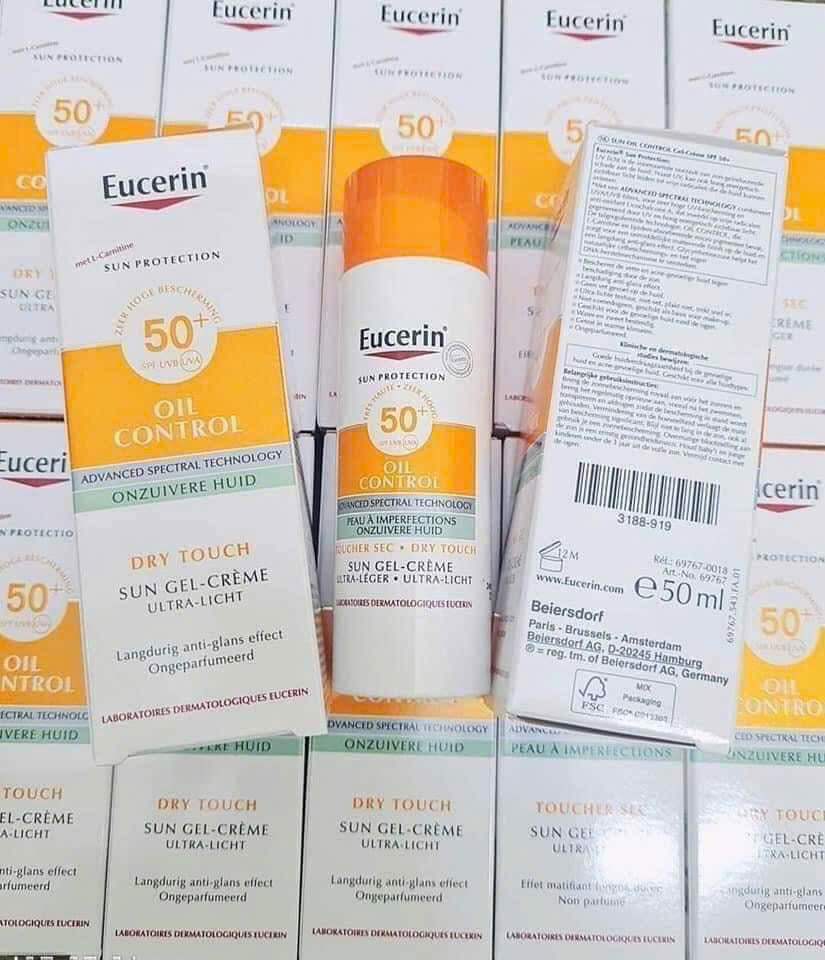 Kem chống nắng EUCERIN Oil Control SPF50+ Sun Gel-Creme