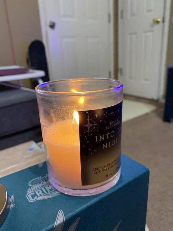 Nến thơm 1 bấc BATH & BODY WORKS mùi Into The Night 227g
