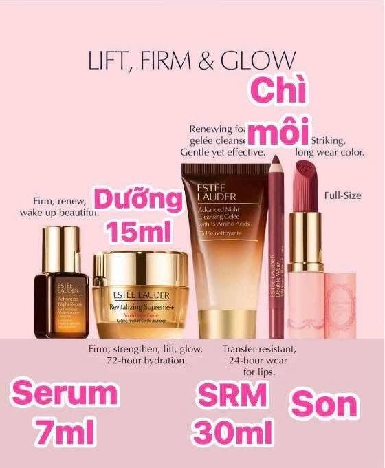 Set gift túi hoa 6 món skincare và make up ESTEE LAUDER 2025