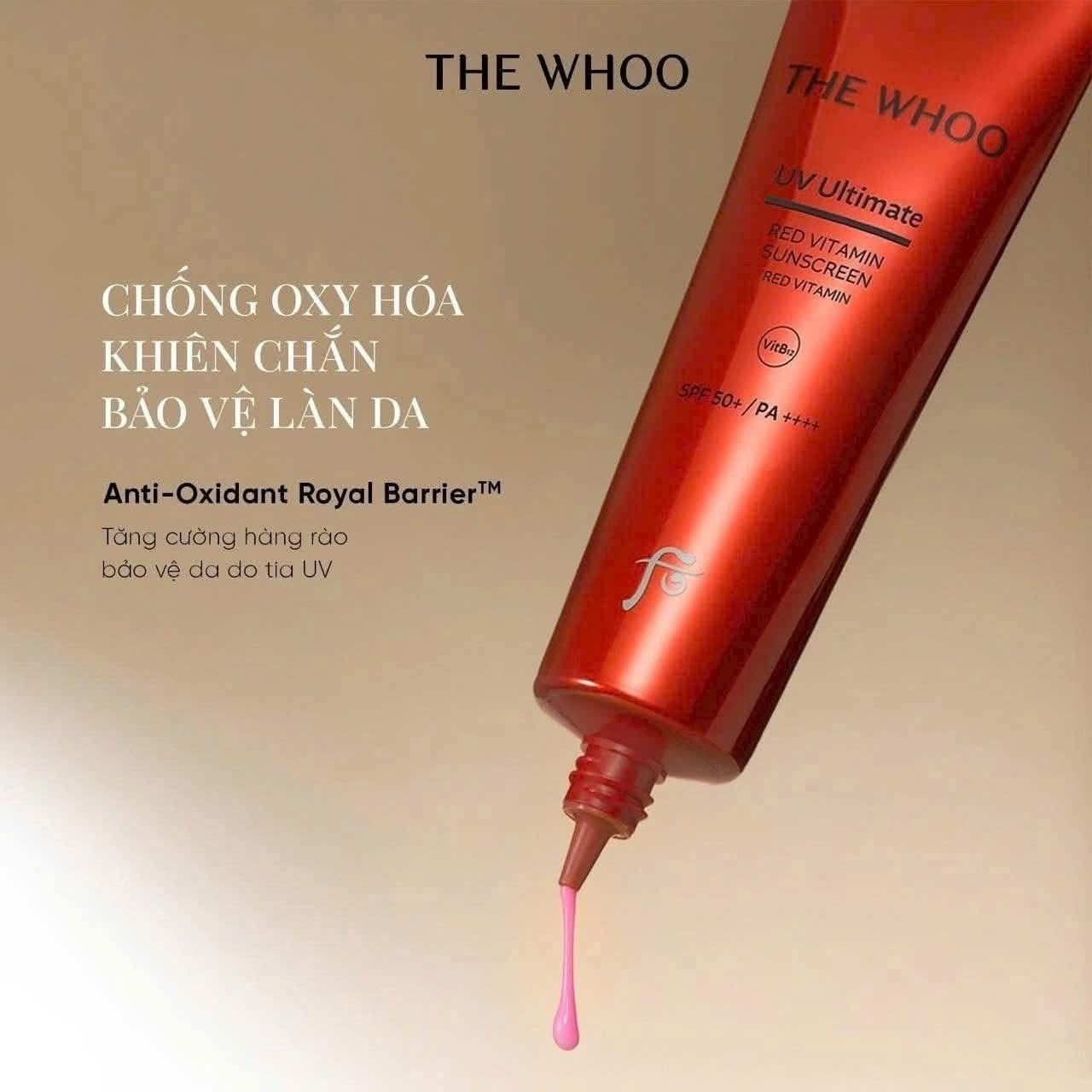 Set kem chống nắng WHOO chống lão hoá (tặng kèm sữa rửa mặt và serum mini)