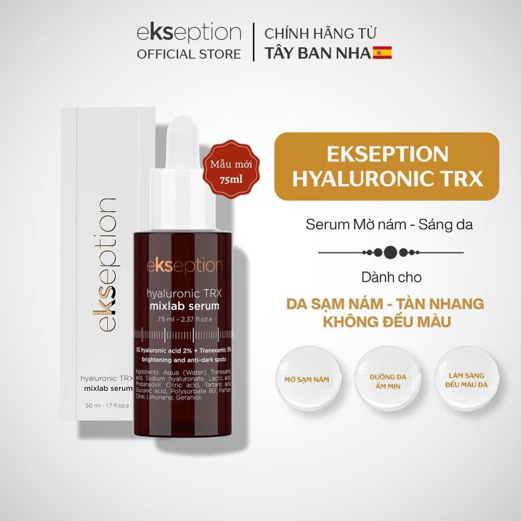 Tinh chất cấp nước và dưỡng sáng da EKSEPTION Hyaluronic TRX Mixlab Serum 75ml
