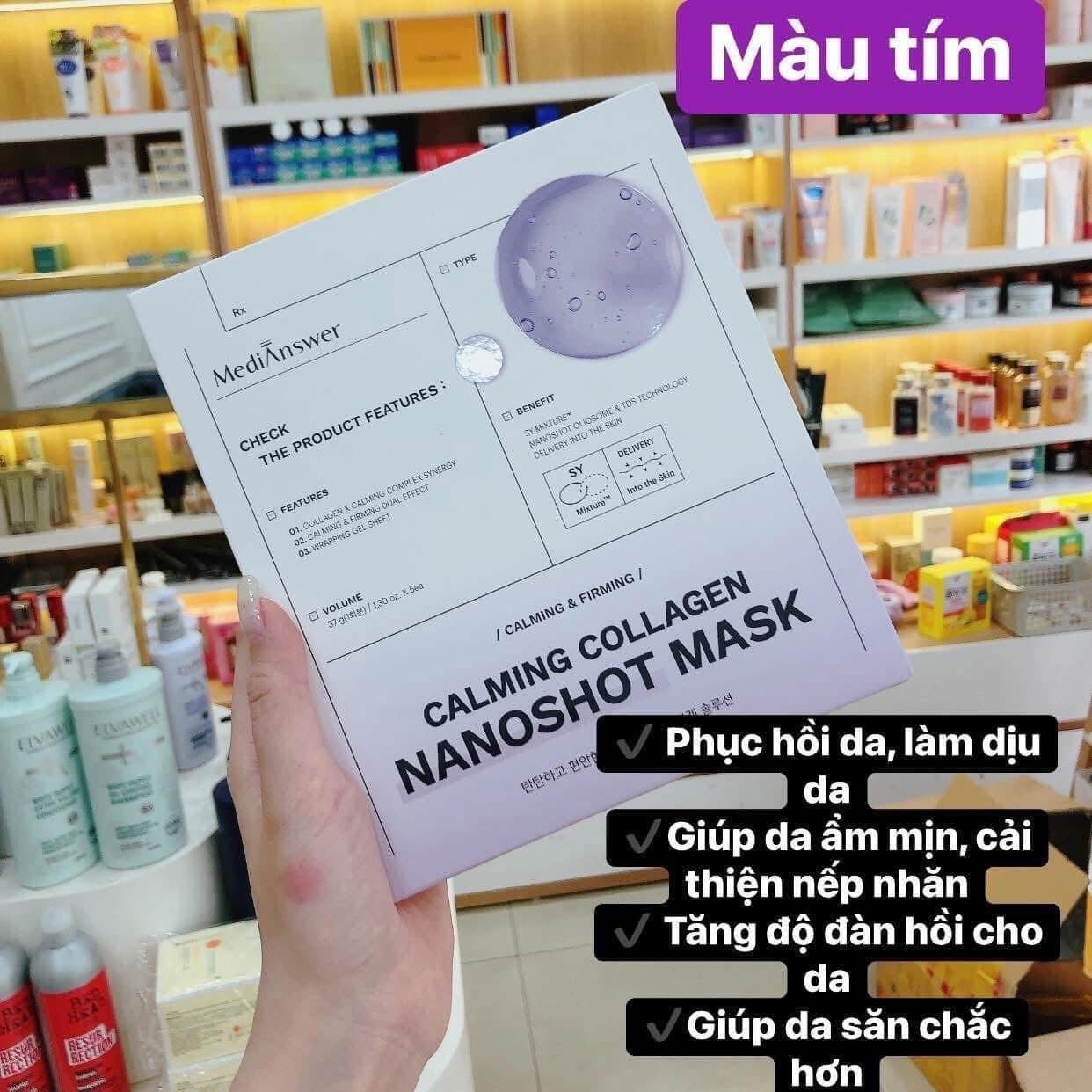 Mặt nạ thạch MEDIANSWER Collagen Nanoshot (hộp 5 miếng)