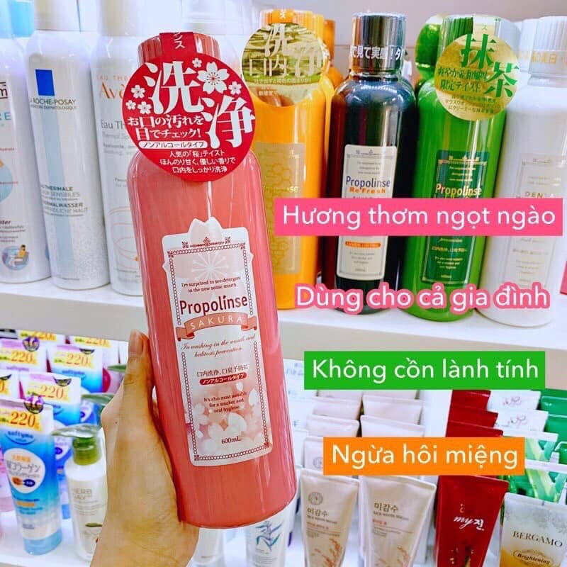 Nước súc miệng PROPOLINSE Nhật Bản 600ml