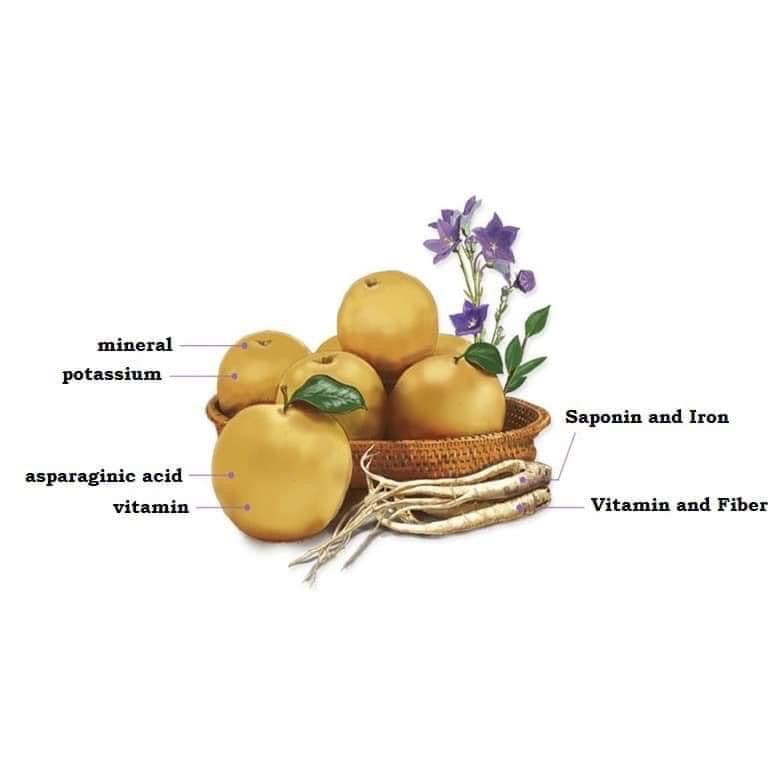 Nước ép lê và rễ cây hoa chuông cho bé từ 12 tháng tuổi LUSOL Pear & Balloon Flower Juice Hàn Quốc (hộp 30 gói)