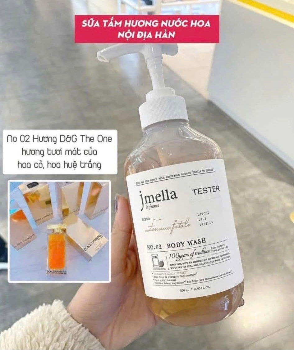 Sữa tắm hương nước hoa JMELLA 1000ml