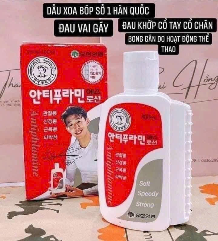 Dầu nóng xoa bóp Antiphlamine Hàn Quốc 100ml giảm nhức mỏi khớp