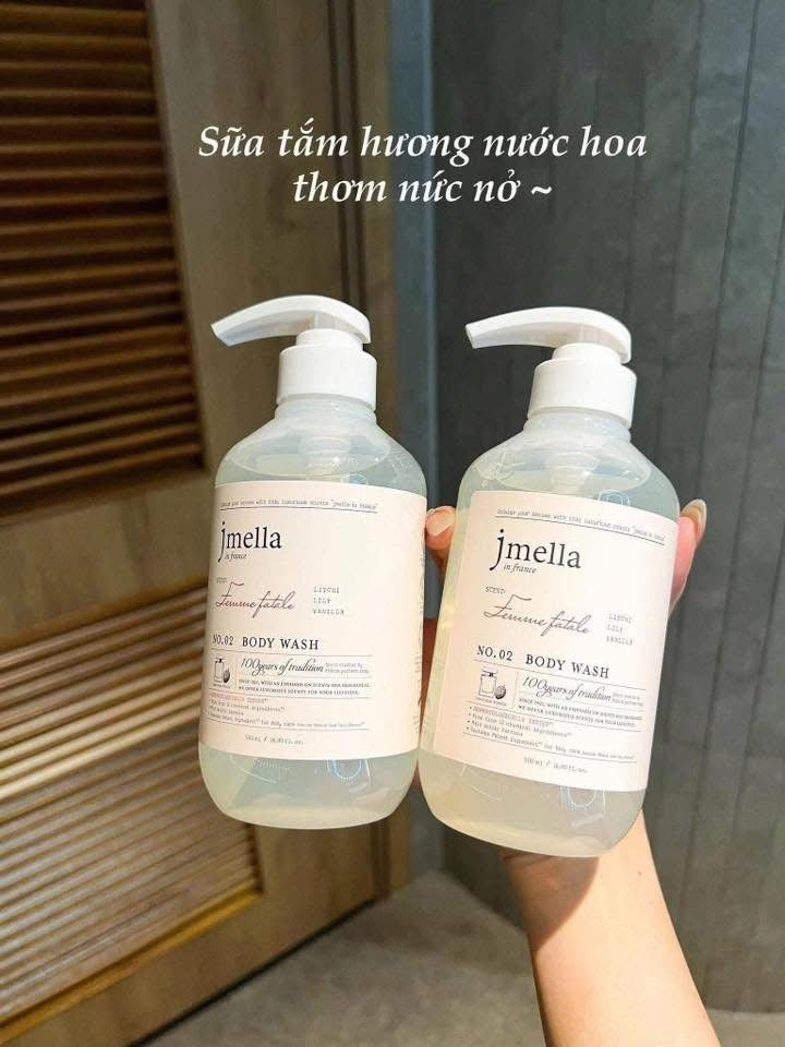 Sữa tắm hương nước hoa JMELLA 1000ml