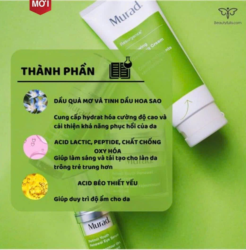 Sữa rửa mặt phục hồi da MURAD Renewing Cleansing Cream 200ml