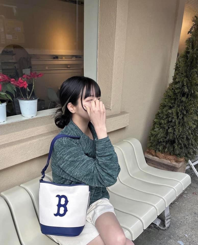 Túi MLB Canvas Big Logo Bucket