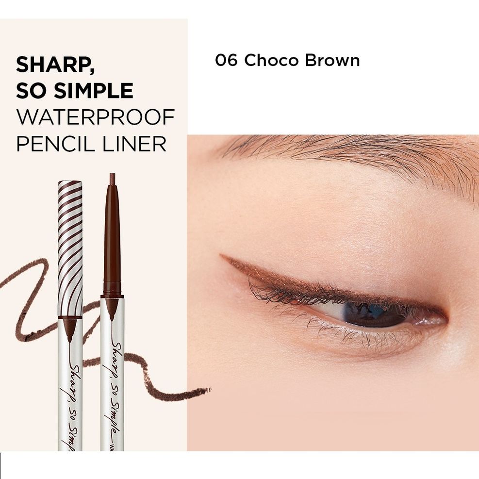 Kẻ Mắt Dạng Sáp Chống Trôi CLIO Sharp So Simple Waterproof Pencil Liner