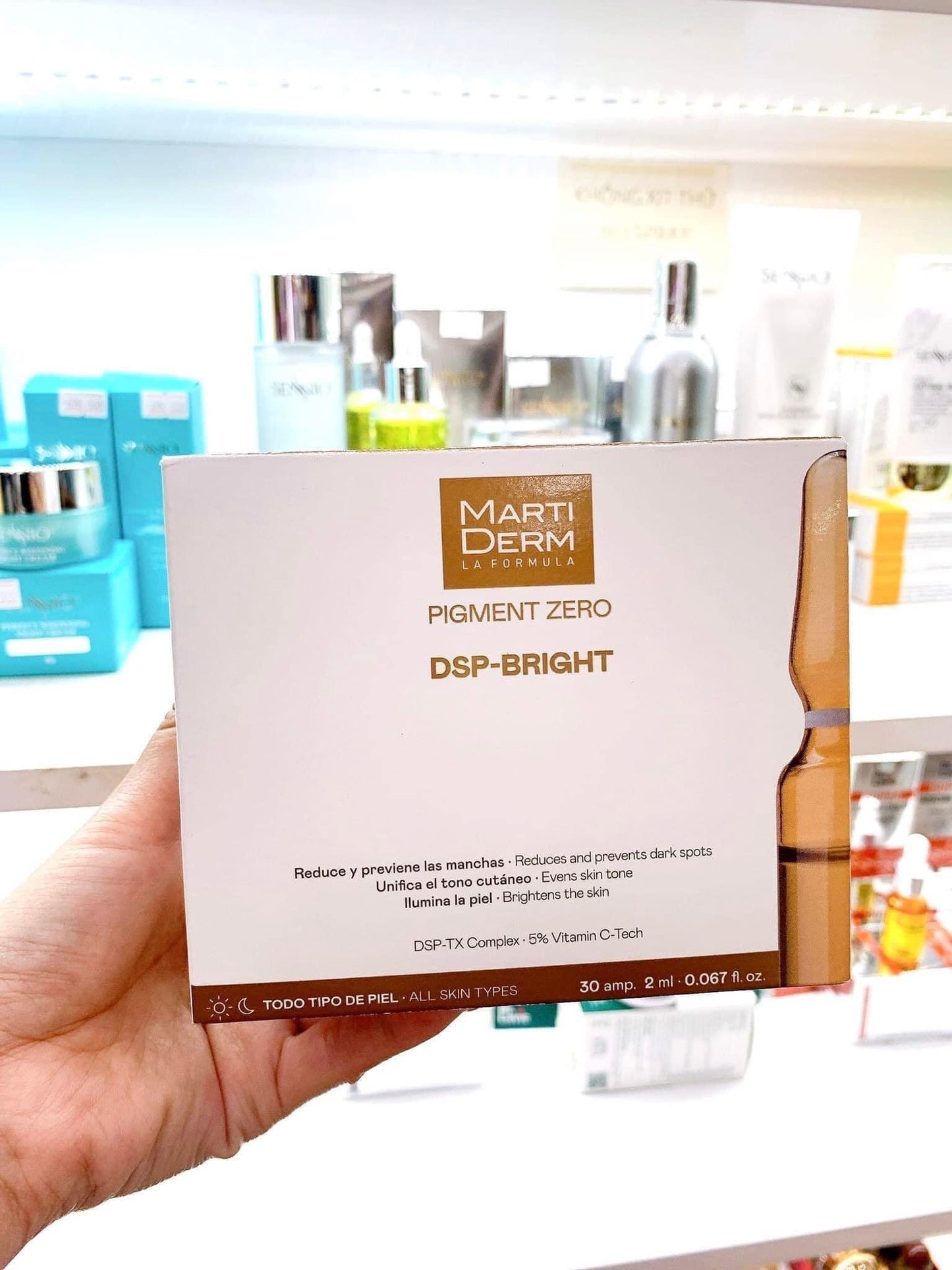 Ampoule MARTIDERM Pigment Zero DSP Bright hộp 30 ống