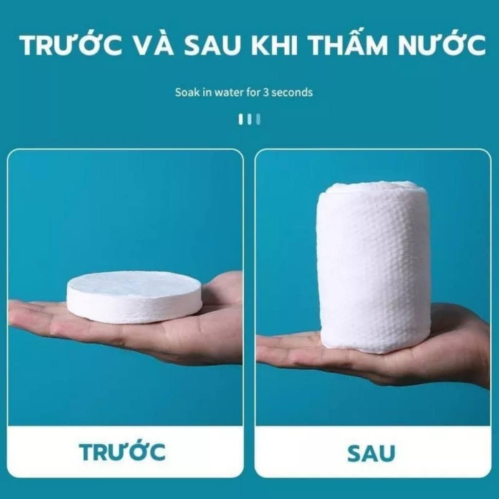 Khăn tắm nén du lịch 70x140cm (set 4 cái)
