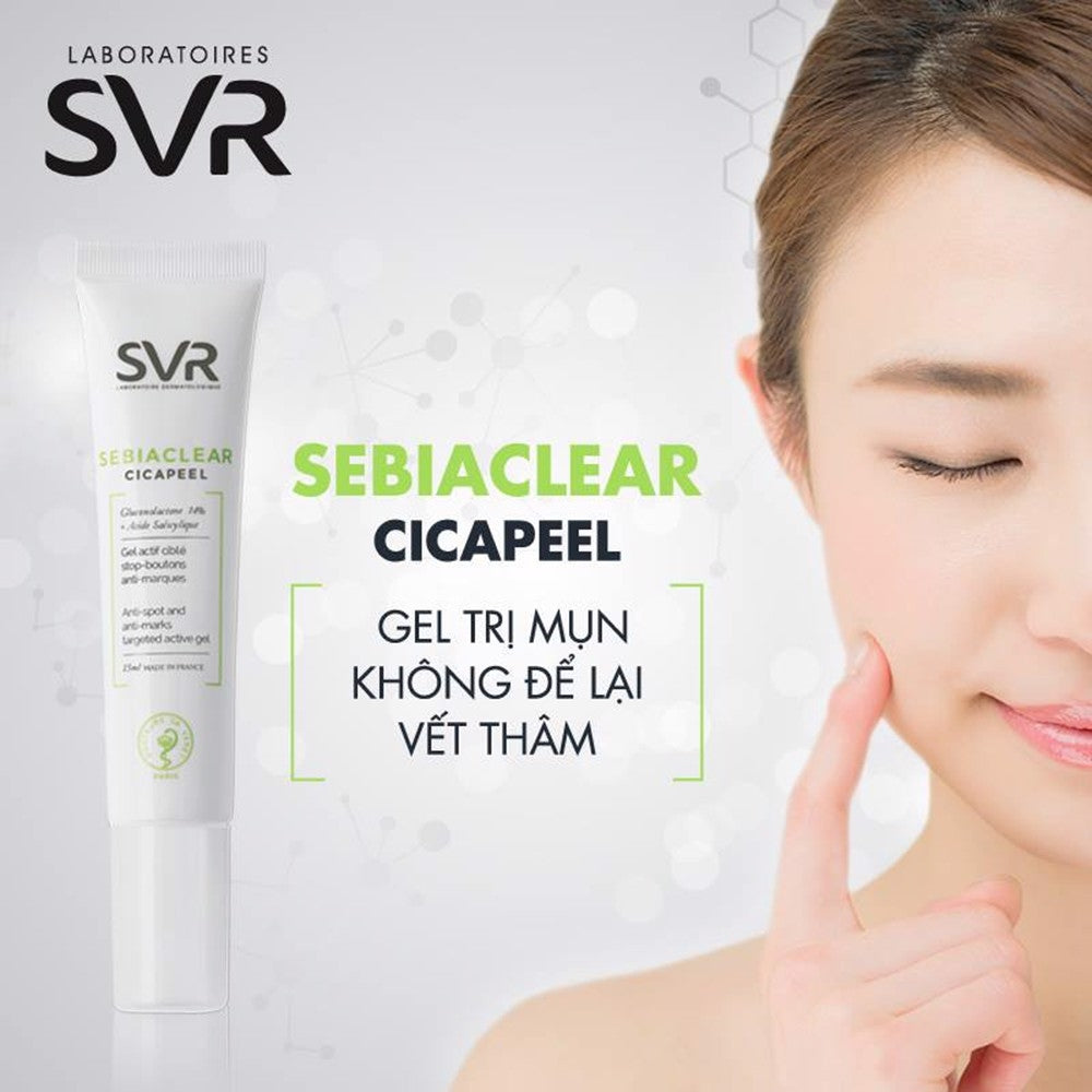 Gel chấm mụn SVR Sebia Clear Cicapeel 15ml