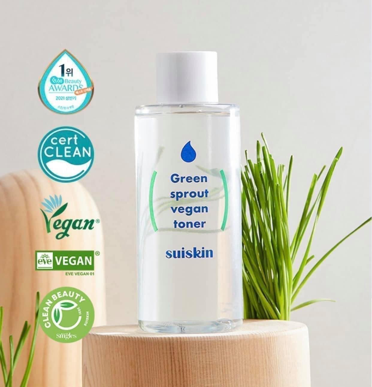 Toner thuần chay SUISKIN Green Sprout Vegan 200ml